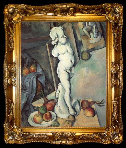 framed  Paul Cezanne Stilleben mit Cupido, ta009-2